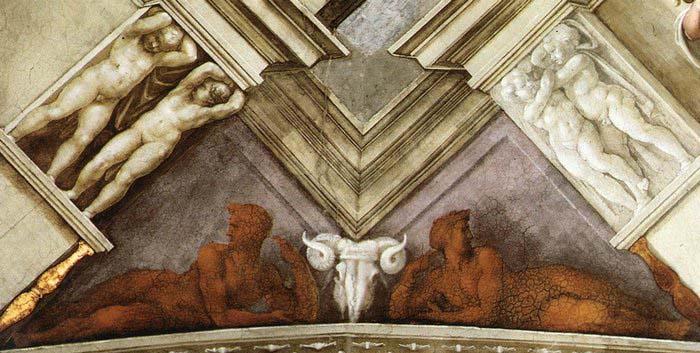 Michelangelo Buonarroti Bronze nudes China oil painting art
